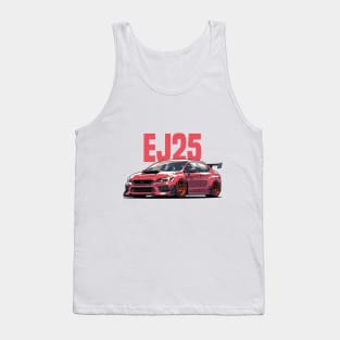 Subaru STI Car Art - Impreza WRX EJ25 Modified JDM Car Tank Top